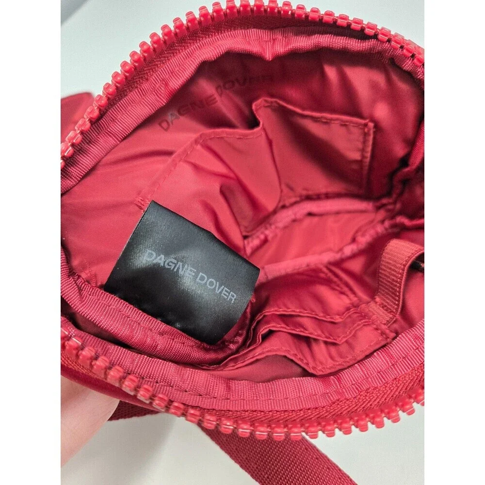 NWOT DAGNE DOVER X SEPHORA MAROON WINE CROSSBODY SLING BAG MINI WOMEN OS TRAVEL